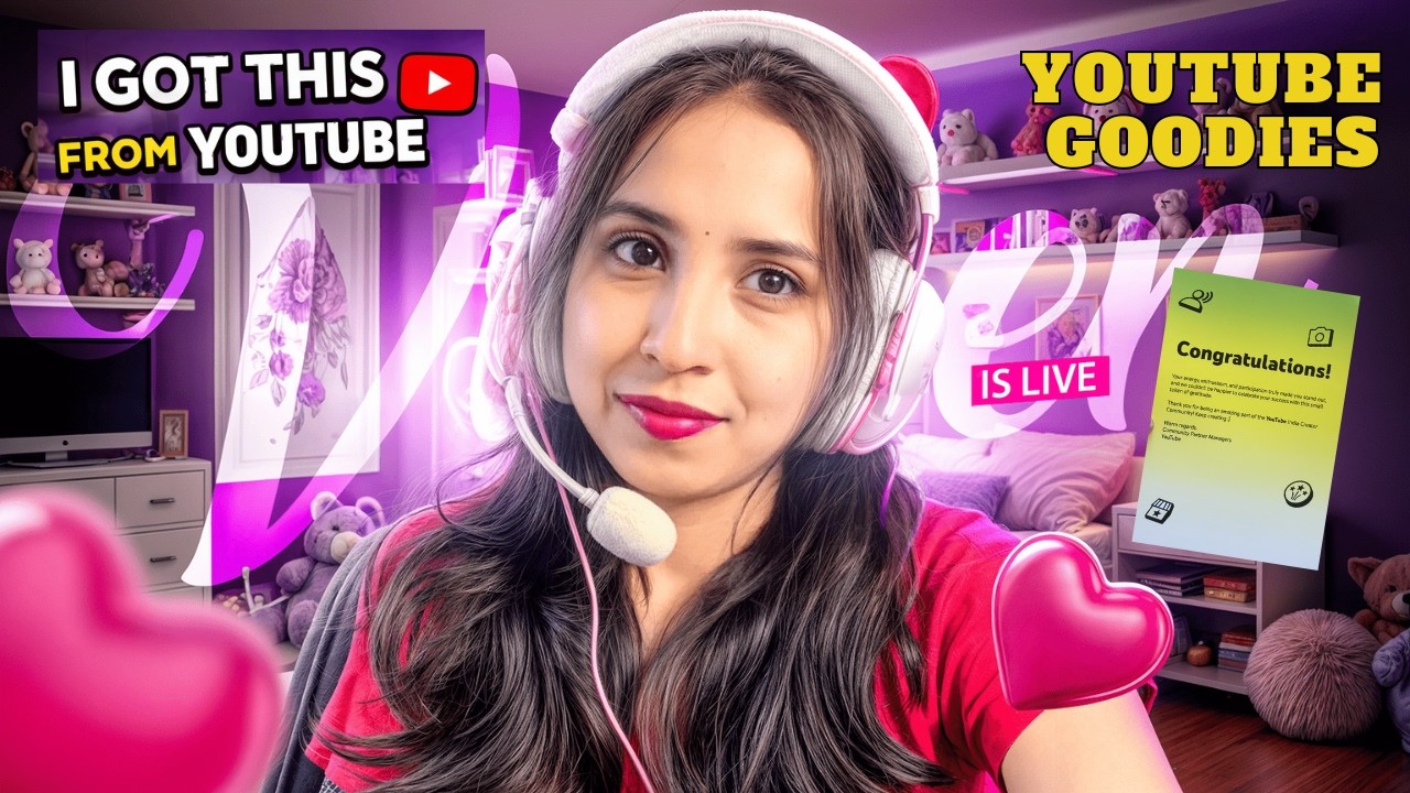 YouTube Sent Me This…😍🧿 | Unboxing My YouTube Package 🎉 #youtubeshorts #youtube #subscribe #ytshorts