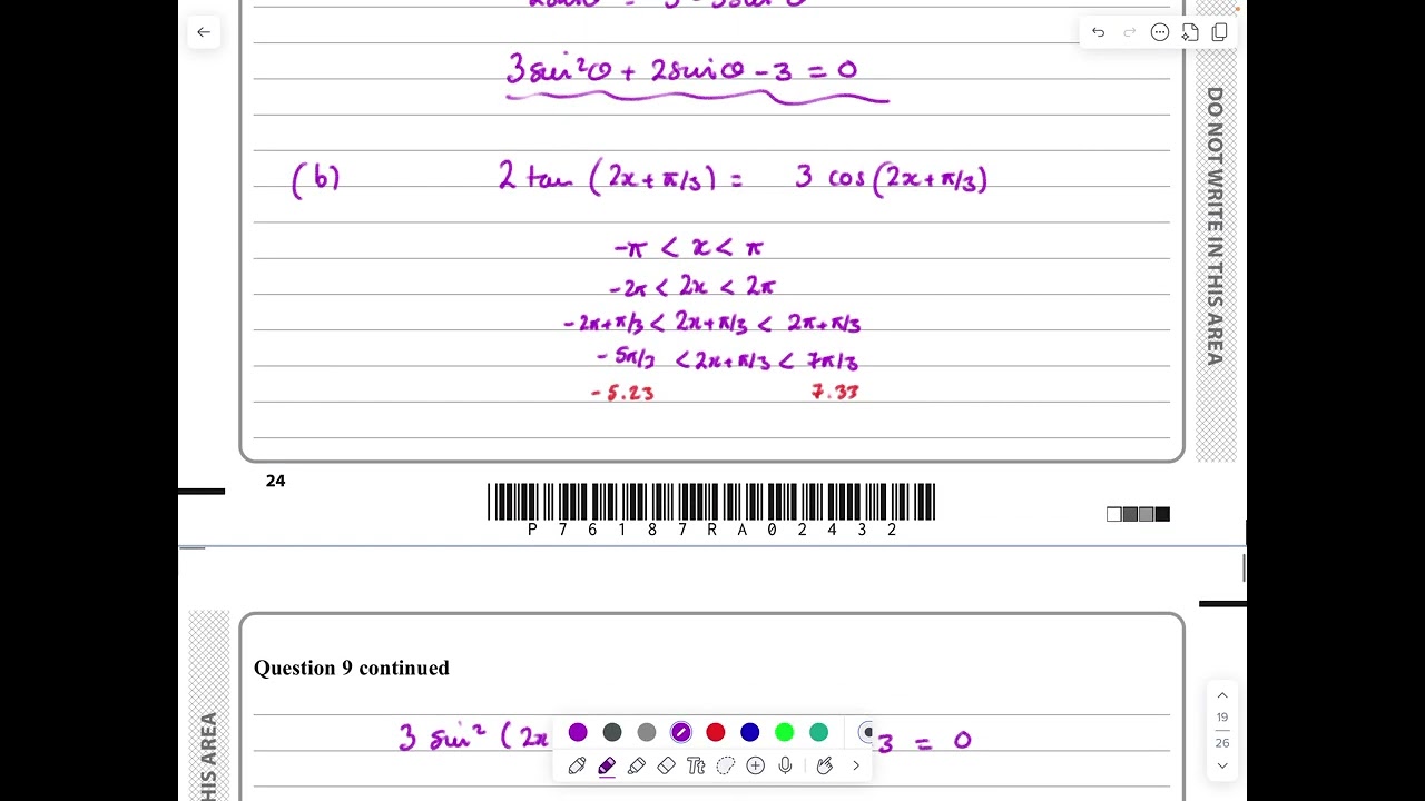IAL, Edexcel, Oct 2024, P2, Q9, Trigonometric Identities and Equations, Pure, Nick Peters, WMA12/01