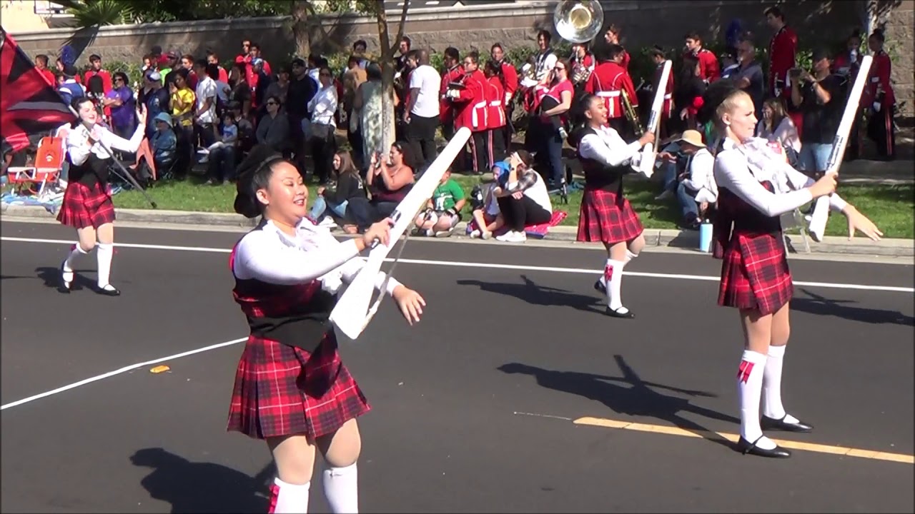 Fairfield High School Scarlet Brigade at the 2019 Franklin Band Review