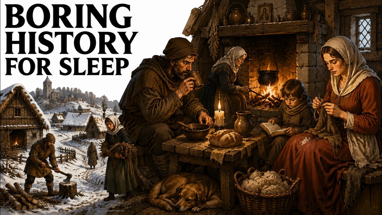 ❄️🕯️🏡 Winter Life Inside an Isolated Medieval Village 😴 | History for Sleep