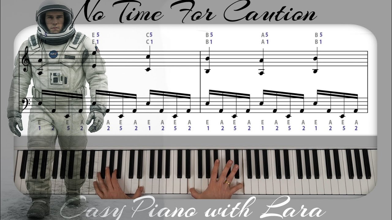 No Time For Caution Интерстеллар - Ханс Циммер - Туториал для фортепиано