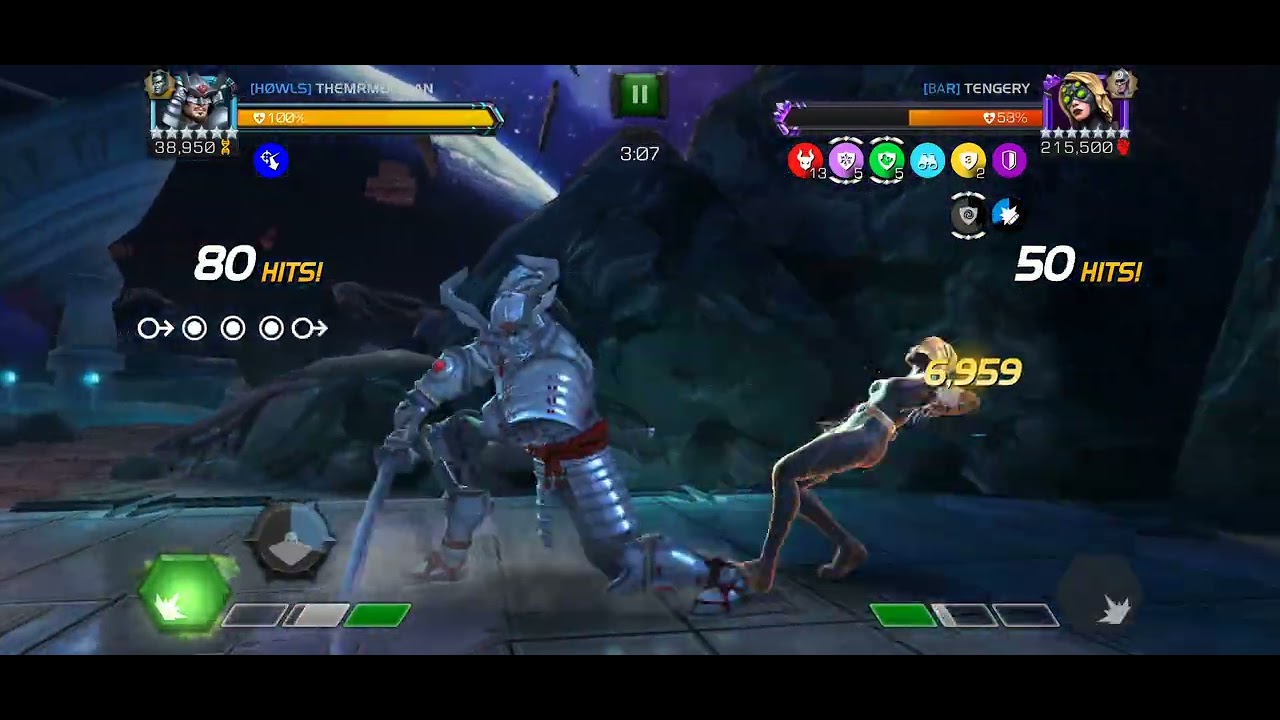 R5A Silver Samurai vs R4 Yelena war boss (ps: this shouldn't be allowed) 