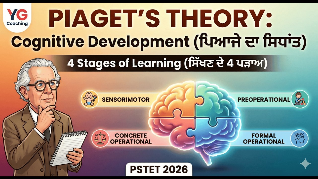 Piaget ਦੀ ਇਹ Video ਦੇਖੇ ਬਿਨਾਂ PSTET ਦੇਣ ਨਾ ਜਾਇਓ! 😱 (4 ਨੰਬਰ ਪੱਕੇ ✅)