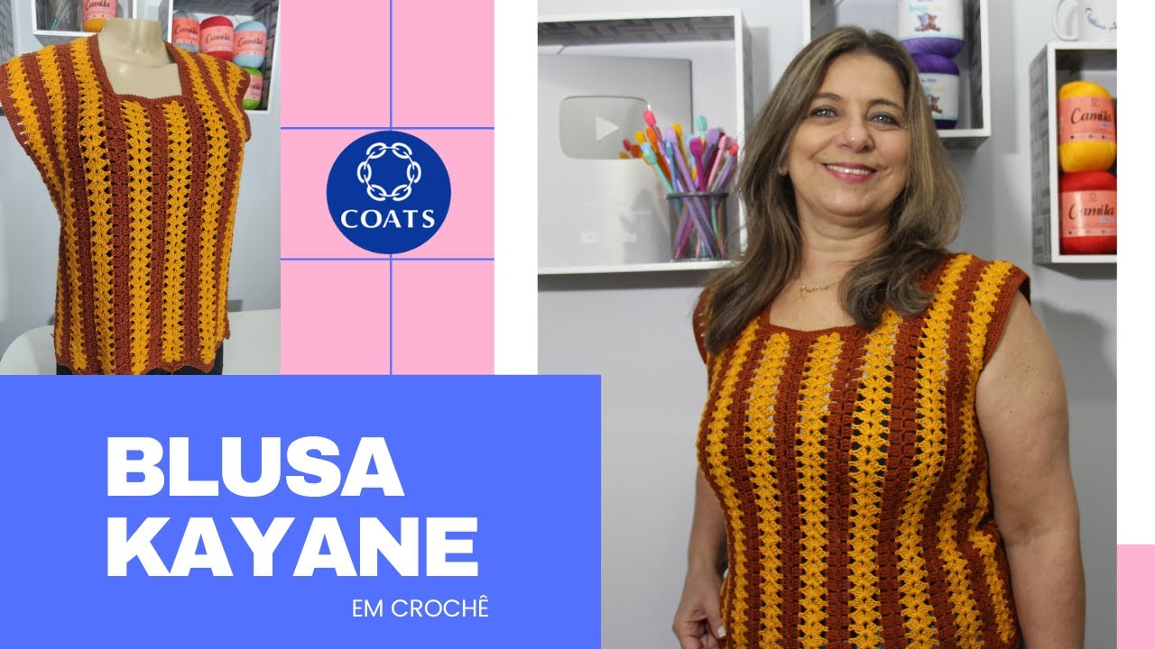 Blusa Kayane em croche
