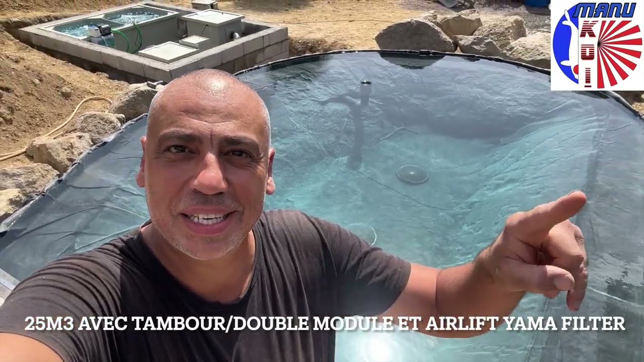 BASSIN DE 25M3 AVEC GROSSE FILTRATION EN BRETAGNE
