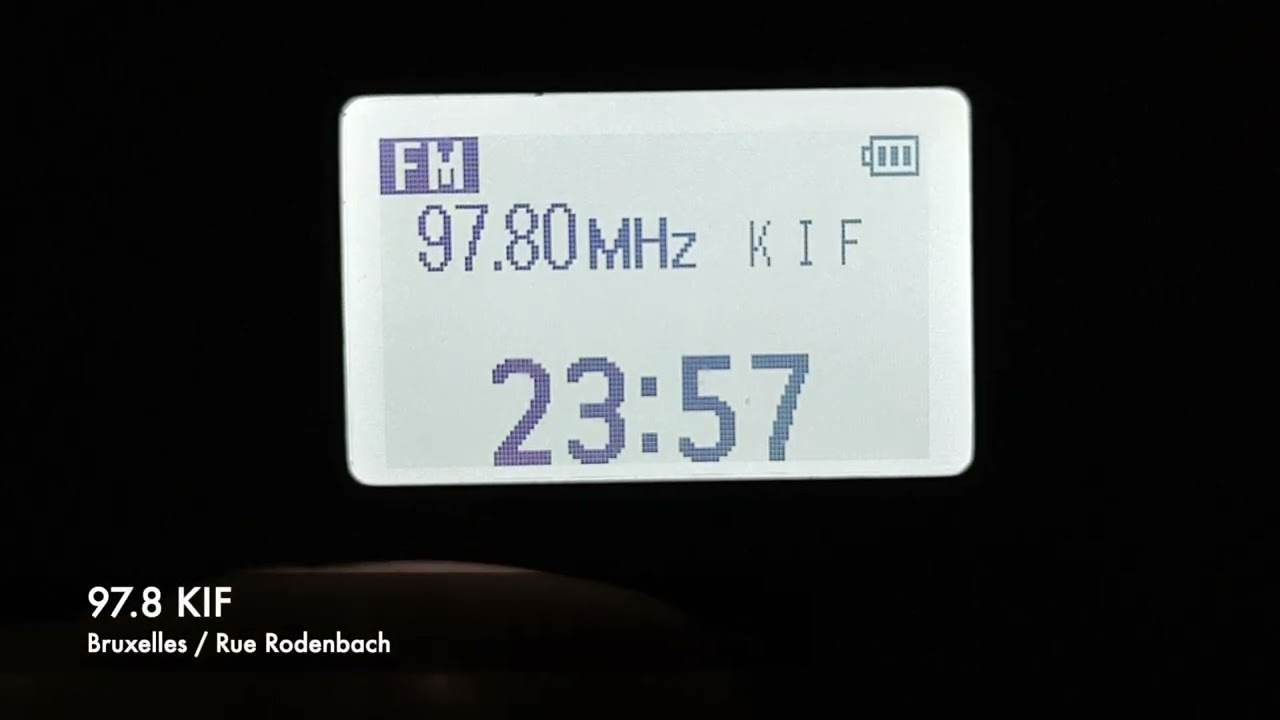 FM Bandscan in Brussels, Belgium