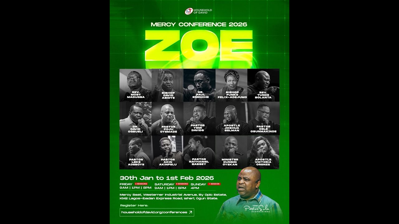 MERCY CONFERENCE - ZOE || REV. PROF. MOSY MADUGBA || 1ST FEBRUARY, 2026