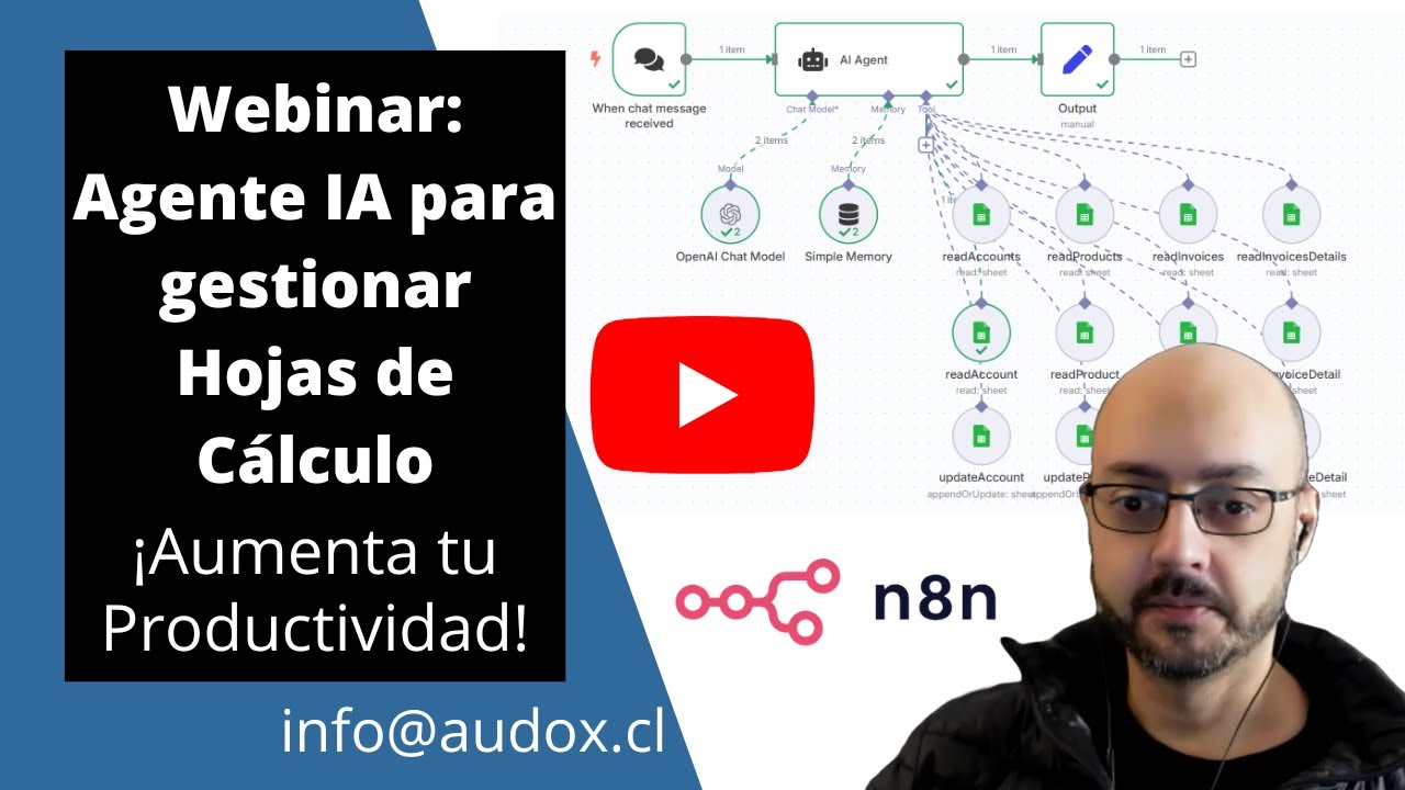 Webinar Agente IA para gestionar Hojas de Cálculo
