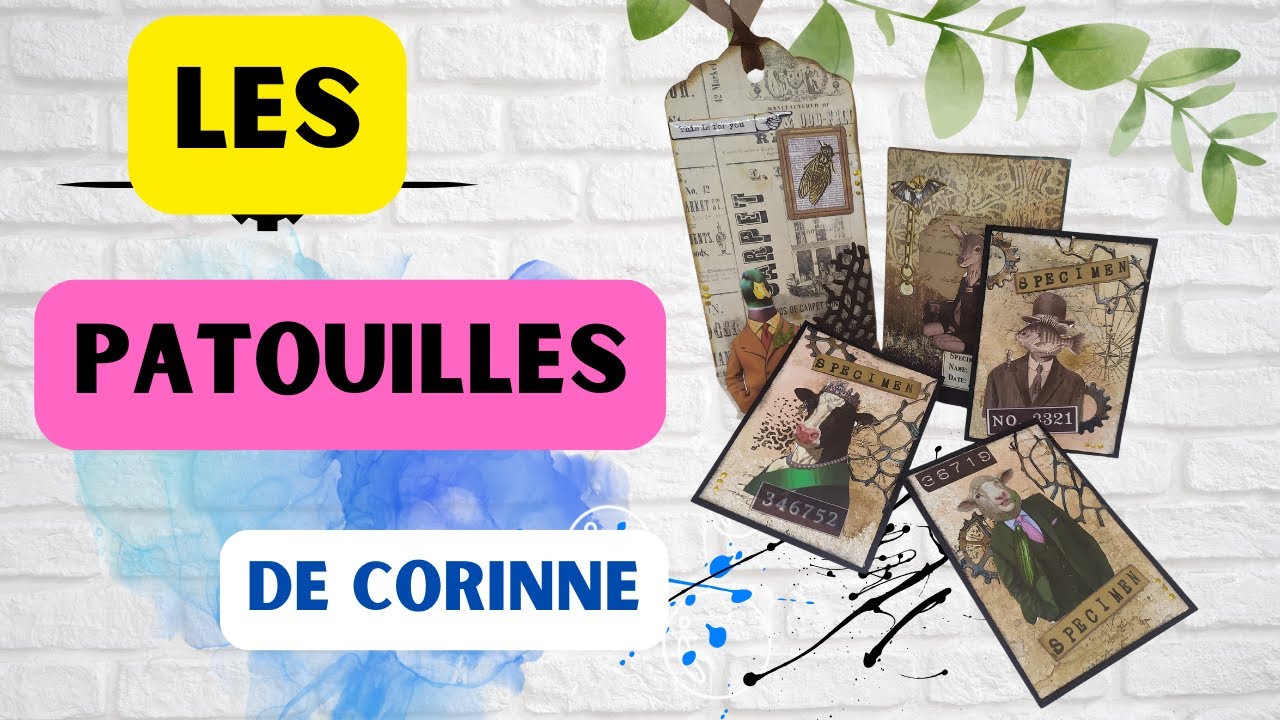 INSPIRATION SCRAPBOOKING on découvre les PREMIERES ATC  de CORINNE une tuerieeee