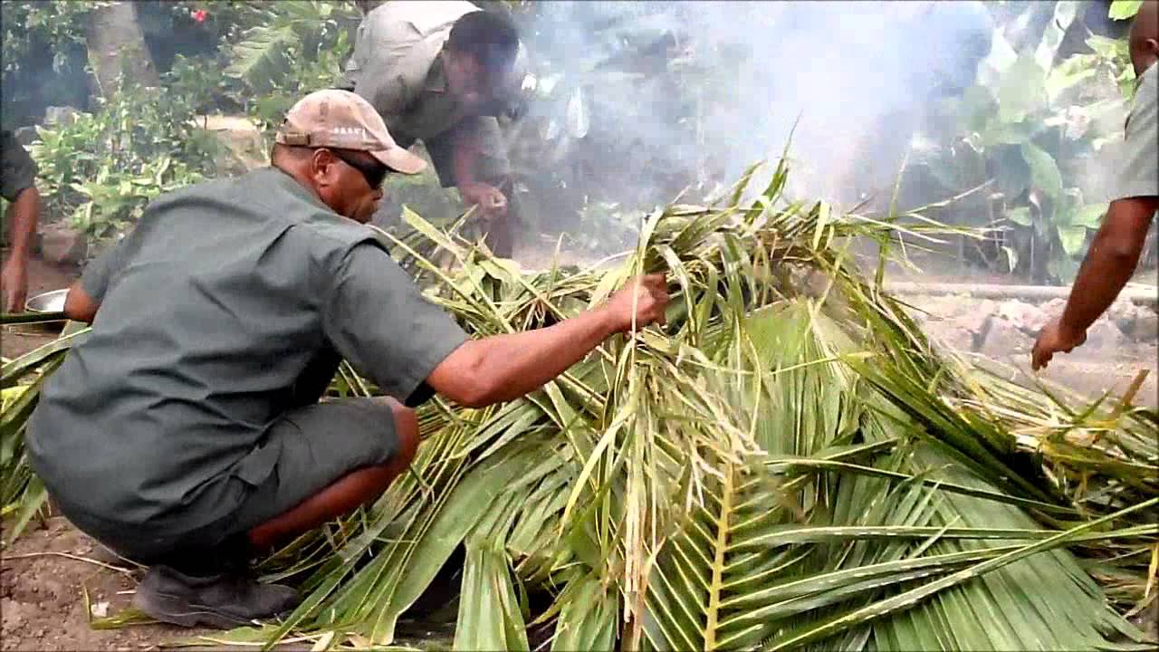 How To Cook Food Underground -  Fiji Lovo or Earth Oven in South Pacific. Like Hawaii Kālua Imu