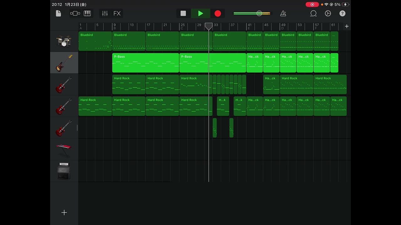 【garage band】暇つぶし程度の作曲#garageband #ガレージバンド #作曲 