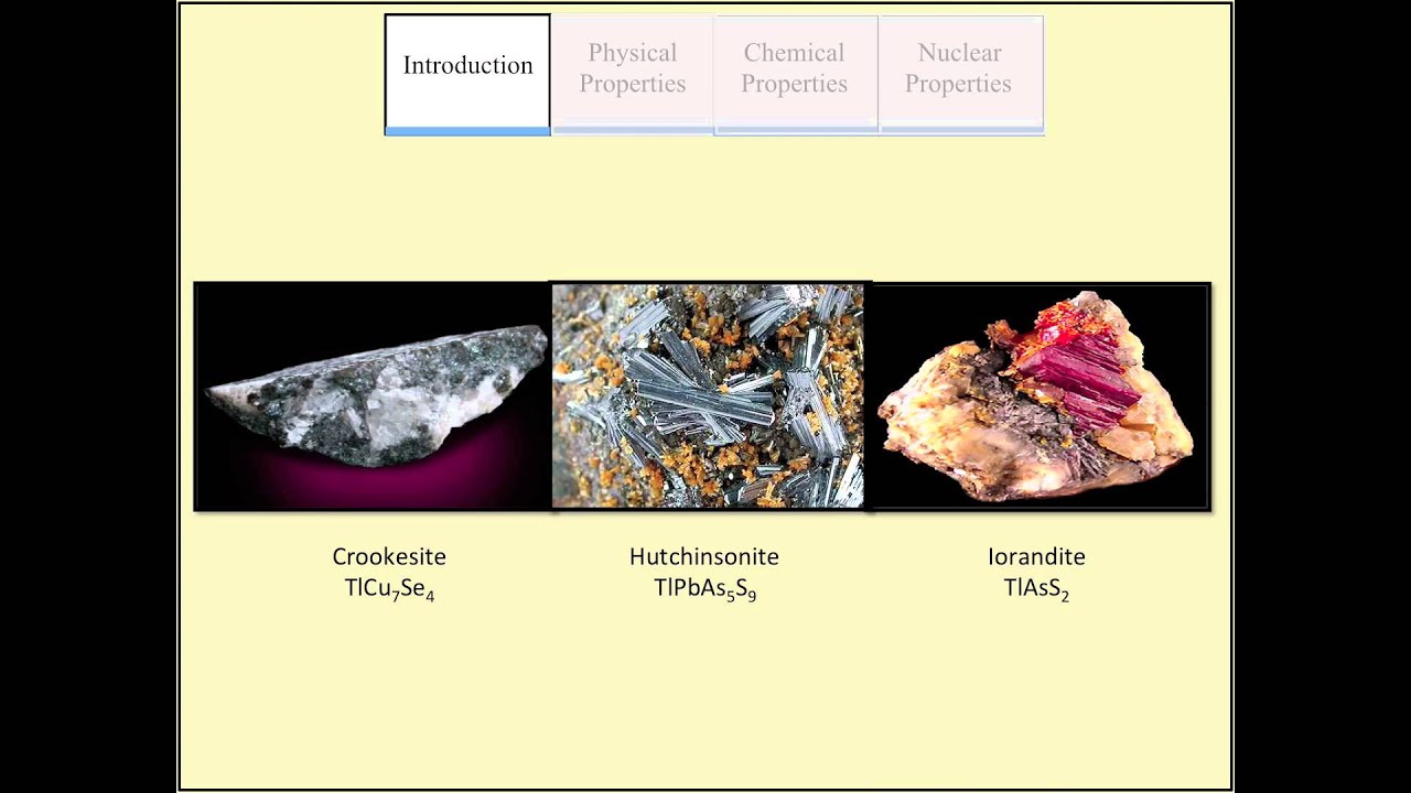 ChemWiki Elemental Minute: Thallium (Overview)