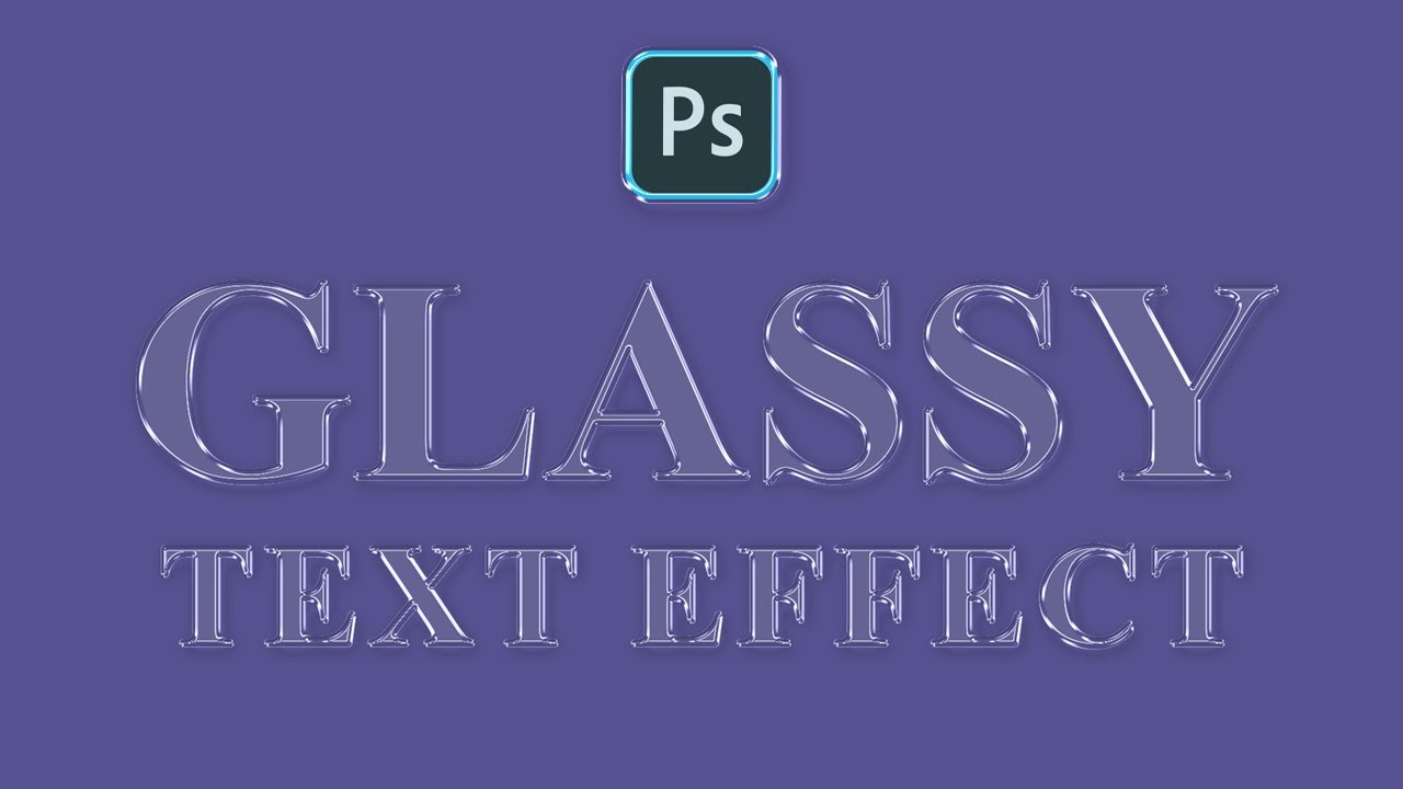 How to create GLASSY TEXT EFFECT in photoshop | Urdu/Hindi