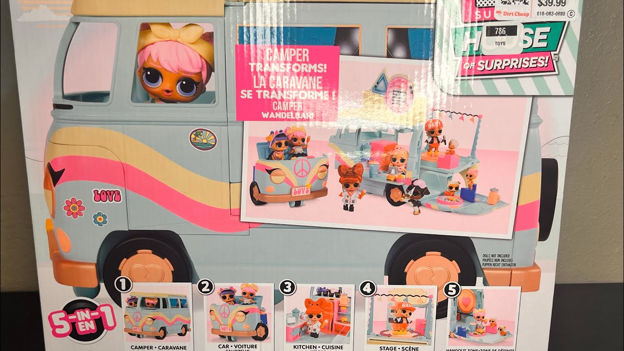 L.O.L. House of Surprises!! Grill and Grove Camper UNBOXING