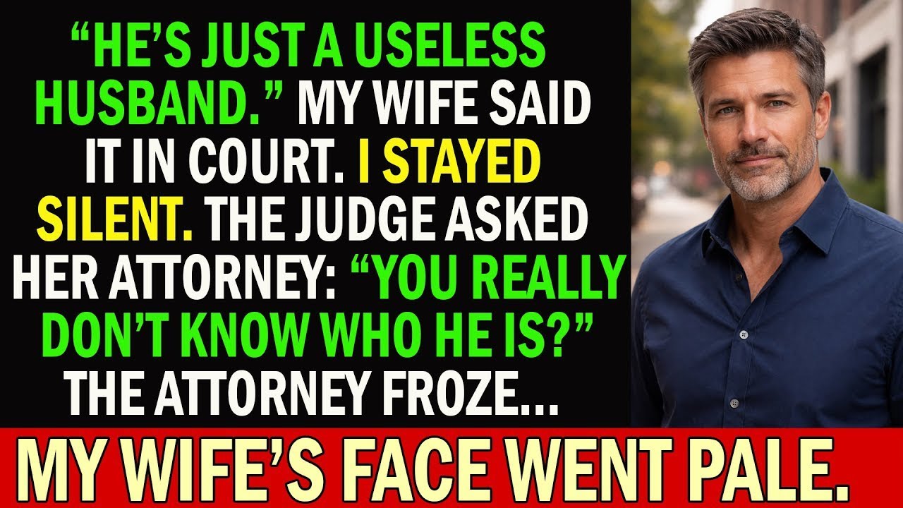 In Court, My Wife Called Me &ldquo;A Useless Husband&rdquo; &mdash; Until The Judge Asked One Question...