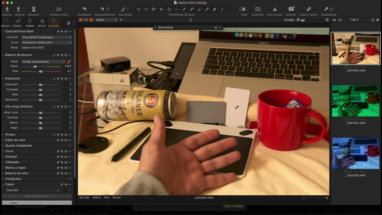 PROBANDO CARTA DE GRISES  DE TEMU  (FOTO Y VIDEO COLOR GRADING) BALANCE DE BLANCOS