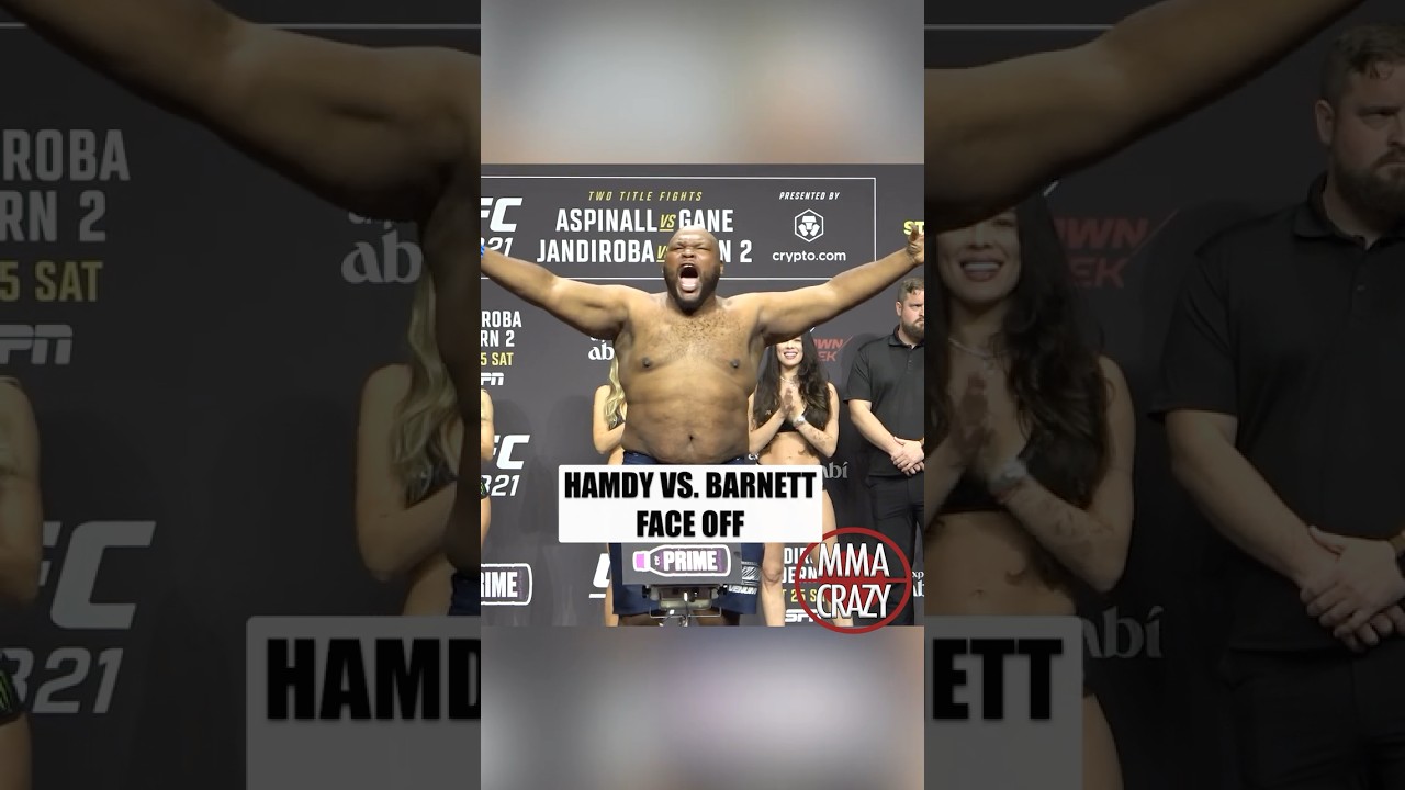 UFC 321: Hamdy Abdelwahab vs. Chris Barnett Weigh in Face off #chrisbarnett