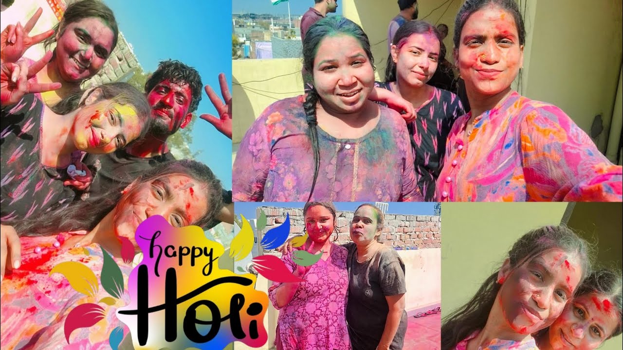 Aap Sabhi Ko Happy Holi Gyus || Kis Ke Ghar Gye Holi Celebrate Karne || Watch full vlog || 