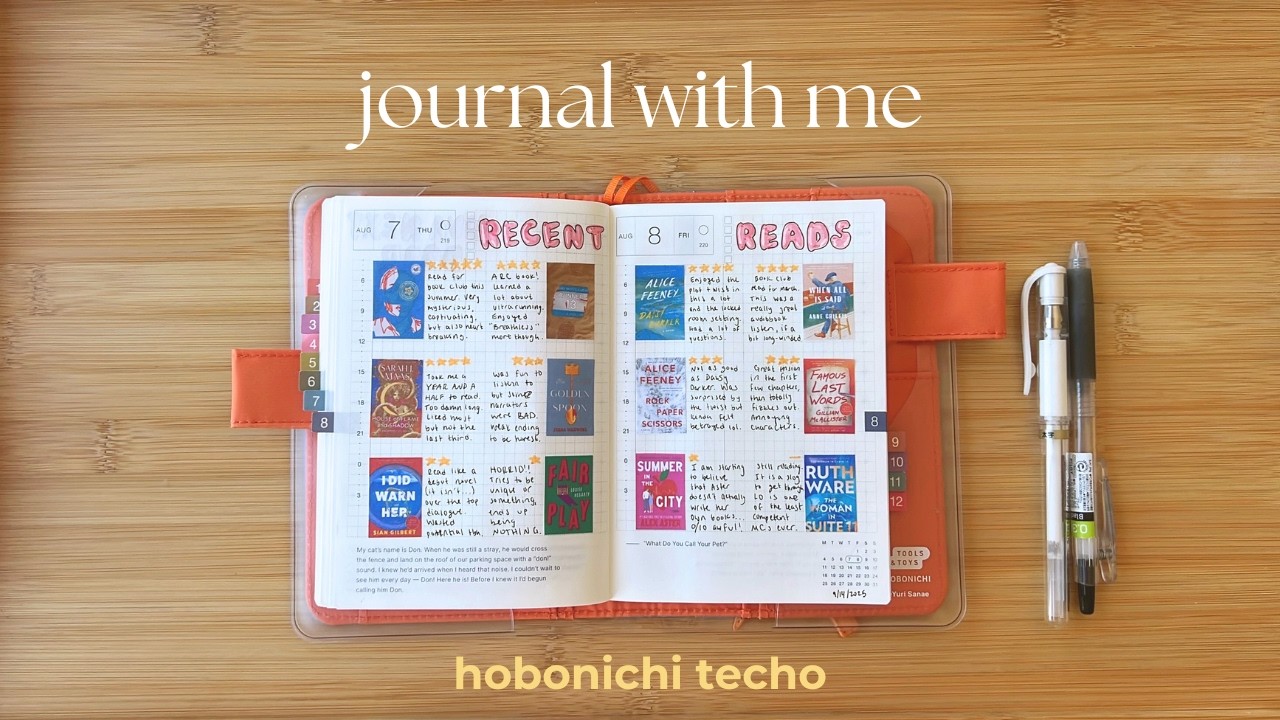 hobonichi reading journal | what i've been reading recently 📖