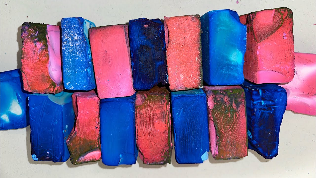 Pink/Purple & Blue Dyed Chalk