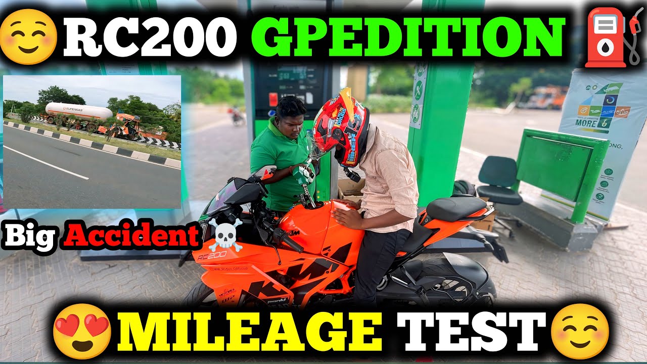⛽️RC200  GPEDITION MILEAGE TEST IN TAMIL😊good mileage 😊