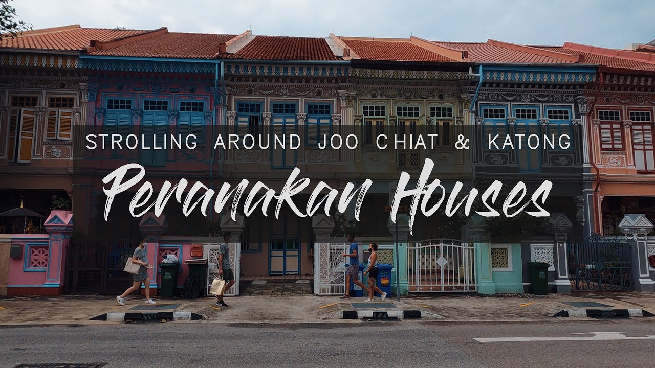 【4K】Beautiful Peranakan Shop Houses | Strolling Around Joo Chiat & Katong | Singapore | シンガポール