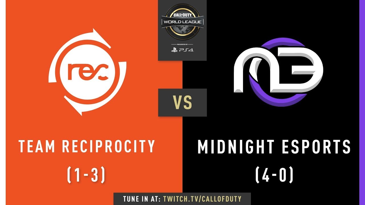 Team Reciprocity vs Midnight Esports | CWL Pro League 2019 | Division A | Week 2 | Day 2