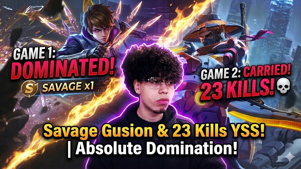 THIS IS HOW YOU 1V9! Savage Gusion + 23 Kill YSS Carry
