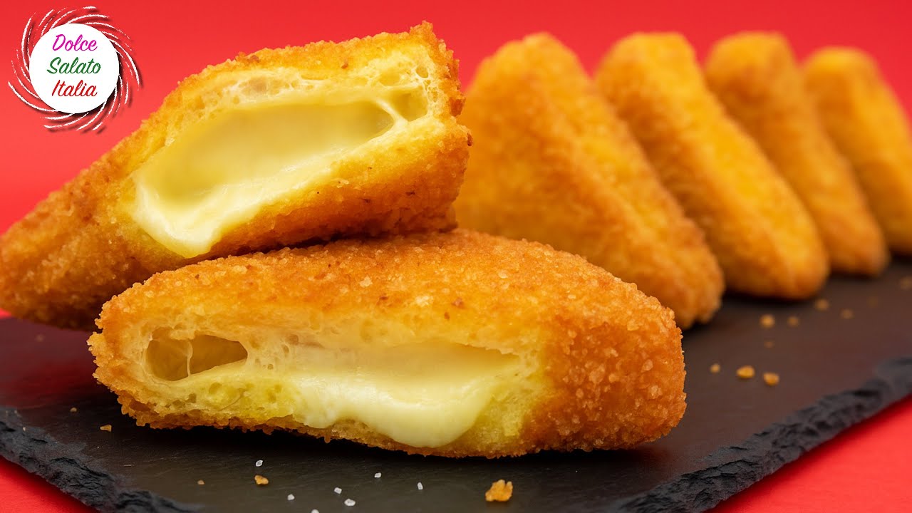 Mozzarella in Carrozza Croccante con Pane per Tramezzini 🥪 Ricetta Originale