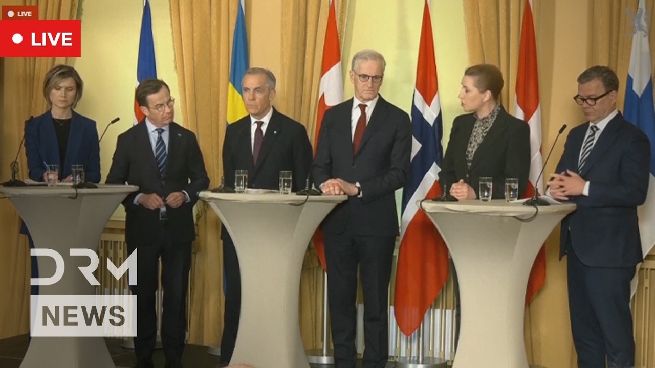 LIVE Nordic-Canadian Summit: PMs of Norway, Canada, Denmark, Finland, Iceland & Sweden Meet | AC1Z