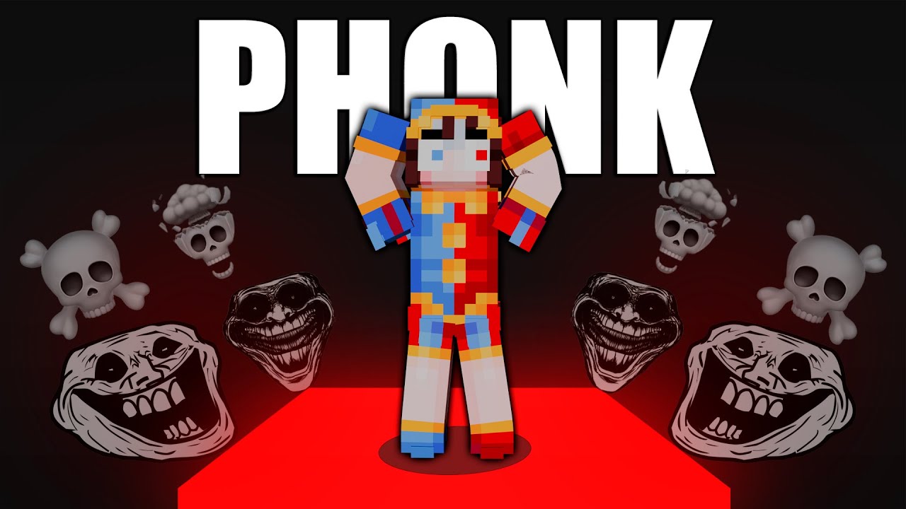 Sobreviv&iacute; en un MUNDO EDIT PHONK en Minecraft 💀