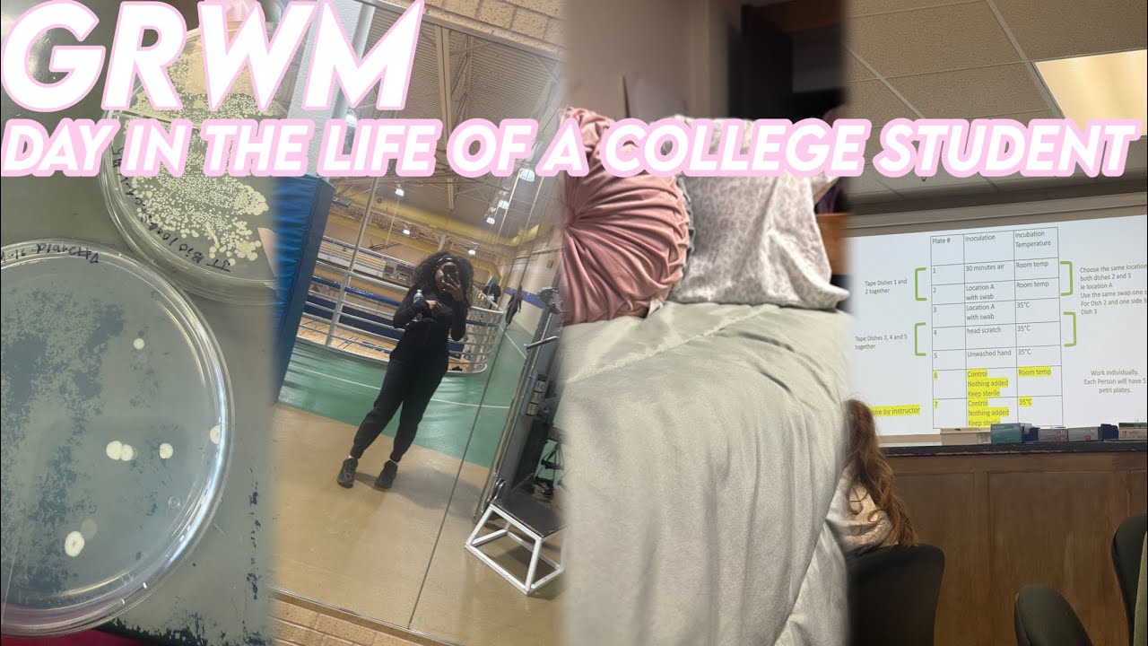 GRWM: DAY IN THE LIFE OF A COLLEGE STUDENT