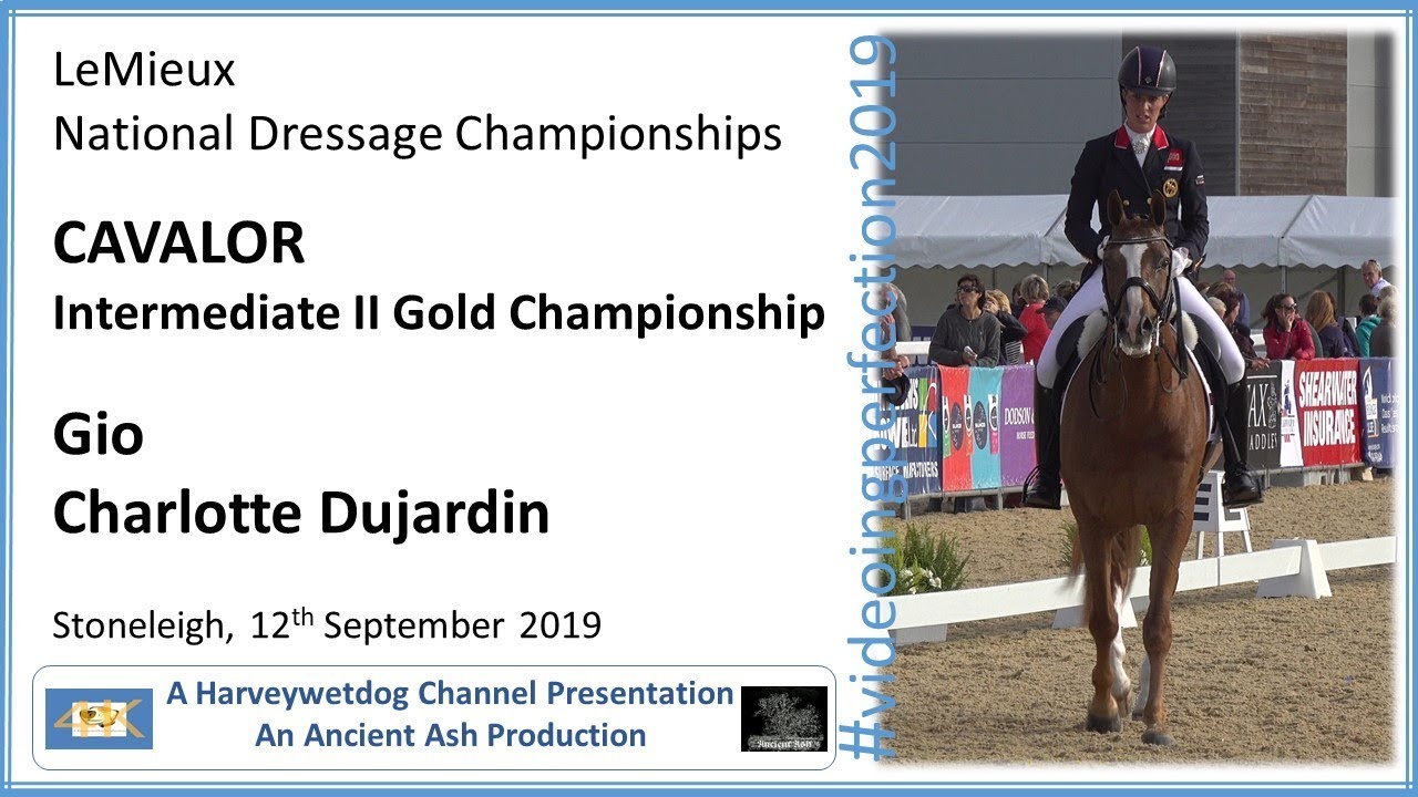 Charlotte Dujardin and Gio Inter II Gold: LeMieux National Dressage Championships 2019