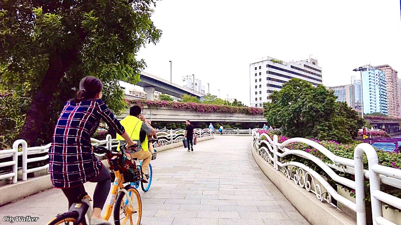 【4K】广州小北站行人天桥漫步, Guangzhou Xiaobei  walk. Nov. 2021.