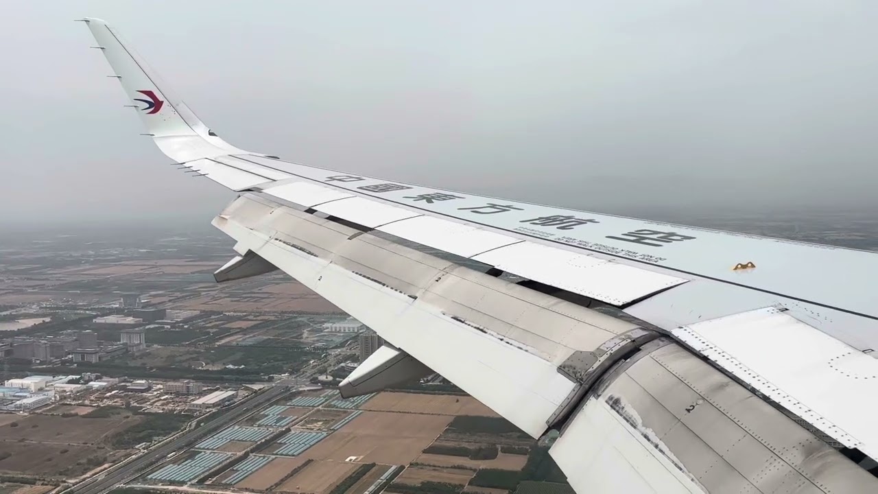 FULL LANDING China eastern arriving to Xi’an Xianyang International Airport | AIRBUS 320