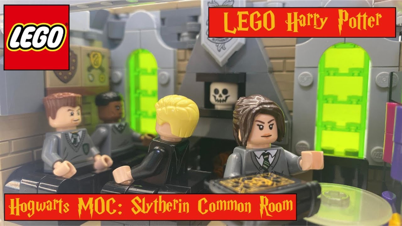 Slytherin Common Room. LEGO Harry Potter. Modular Hogwarts MOC