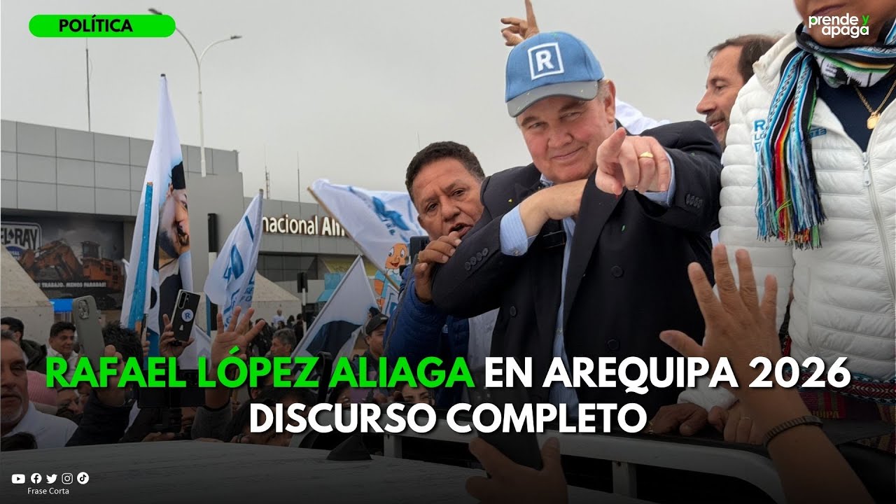 Rafael López Aliaga (Porky) llega a Arequipa 2026 (DISCURSO COMPLETO)