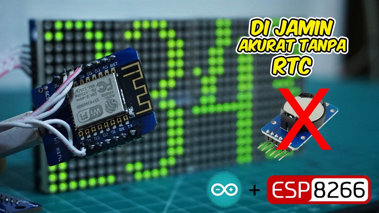 NTP JAM DOT MATRIX MAX7219 ESP8266 TANPA RTC | PROJECT ARDUINO