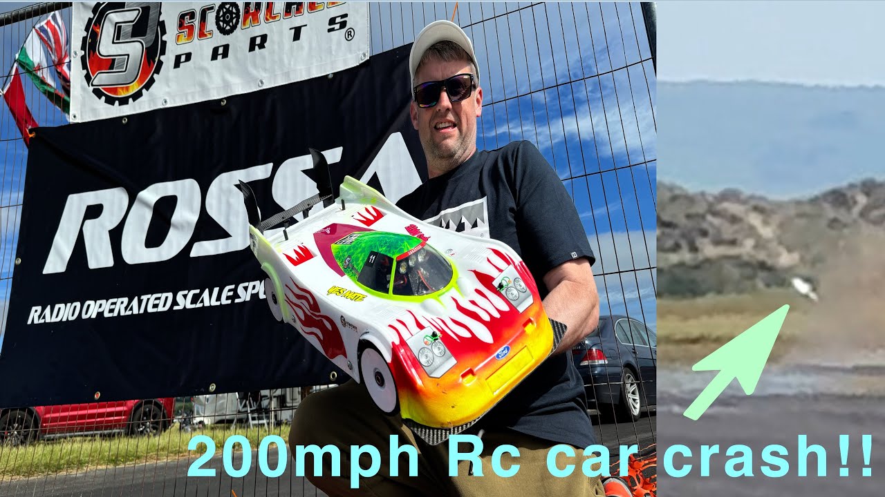 200mph Rc car Crash!!  Rossa 2024 RD 1