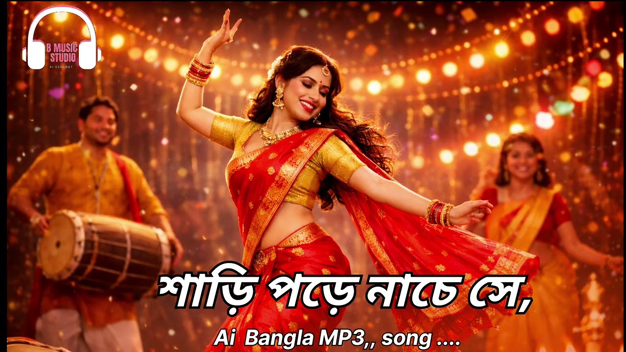New Bangla song  শাড়ি পড়ে নাচে সে