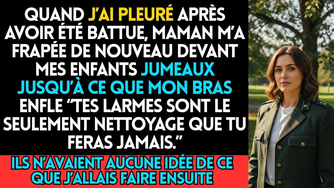 Quand J’Ai Pleuré Après Une Correction, Maman M’A Frapée De Nouveau Devant Mes Enfants Jumeaux Ju
