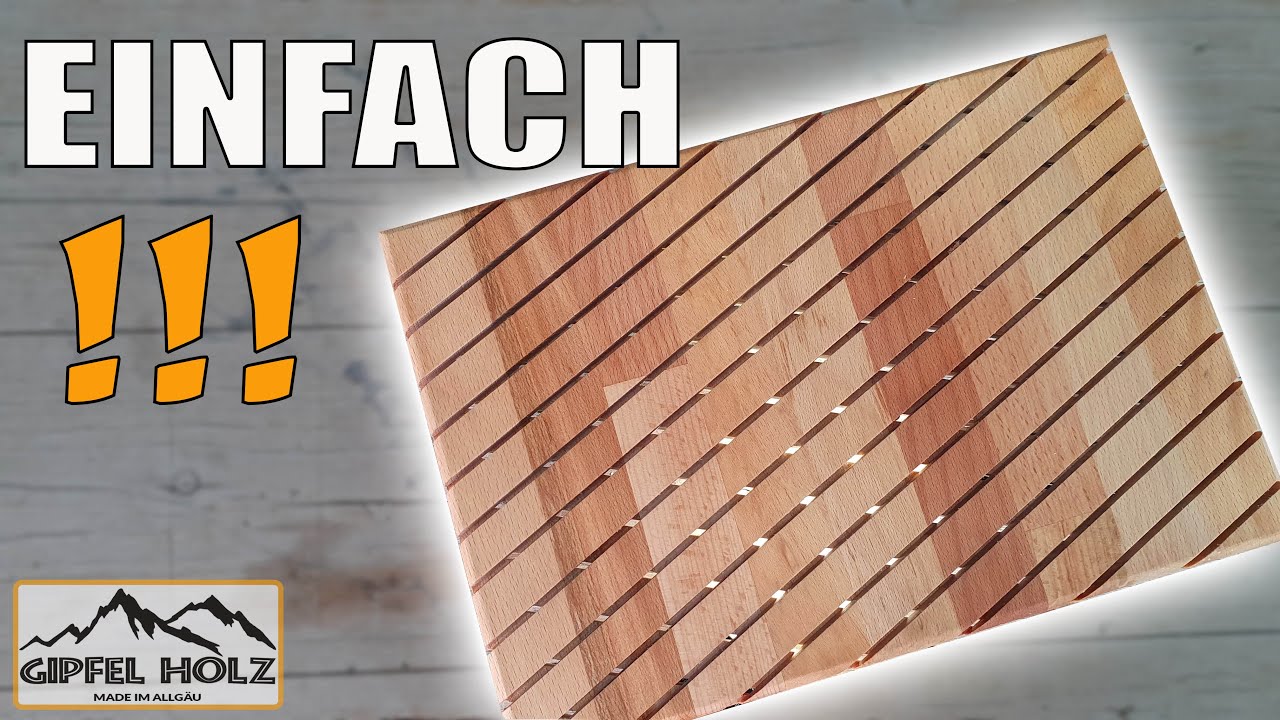 Mit dieser Sägetechnik baust du dir ganz einfach einen coolen Untersetzer aus Restholz - Ostern