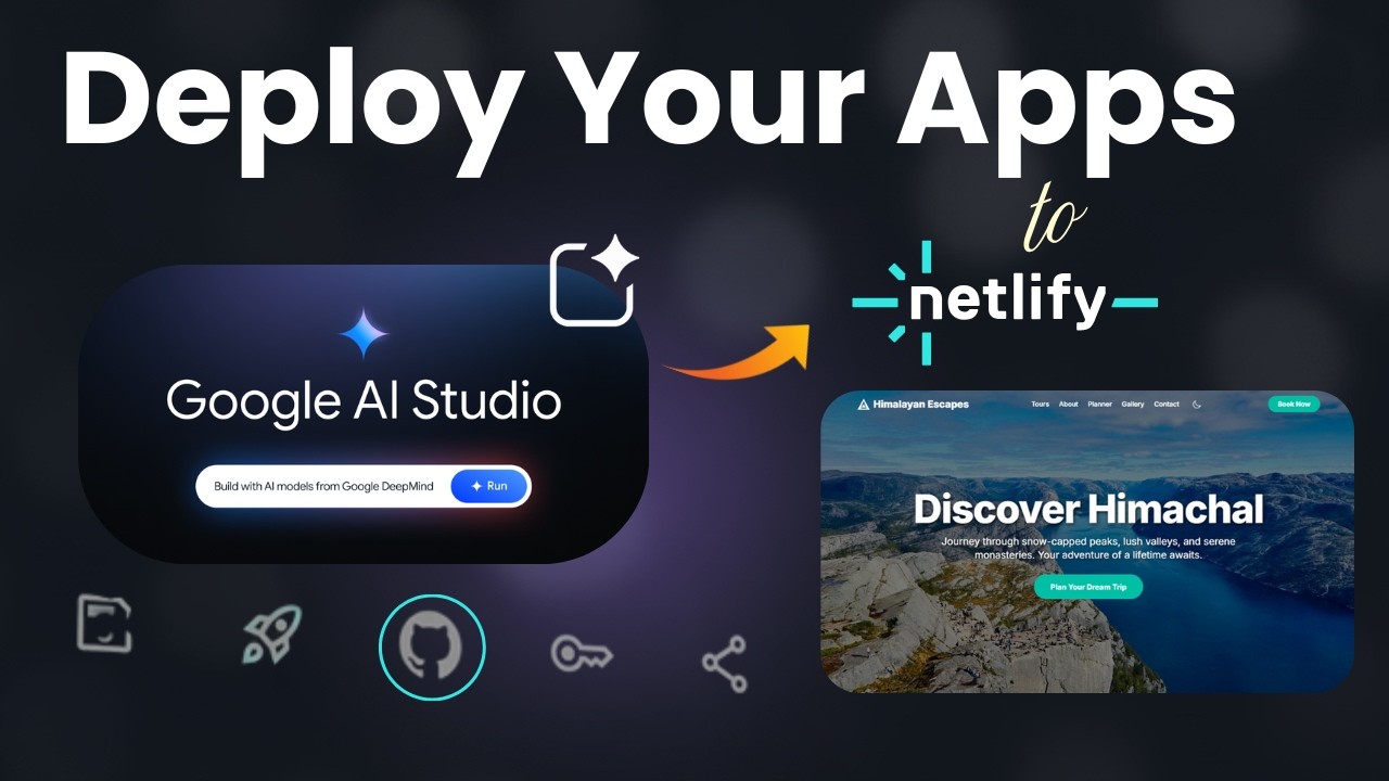 Build and Deploy AI Apps for Free | Google AI Studio + GitHub + Netlify