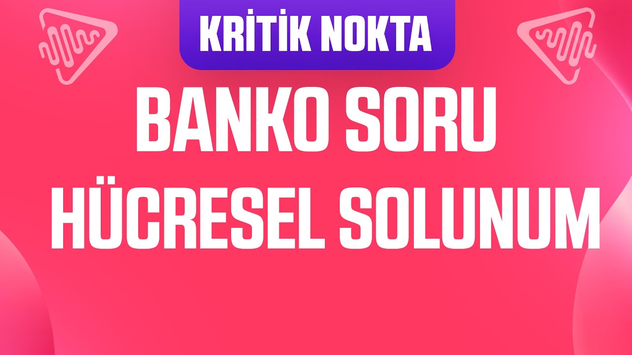 HÜCRESEL SOLUNUMDAN SORU KAÇIRMAMAK İÇİN BU VİDEOYU İZLE