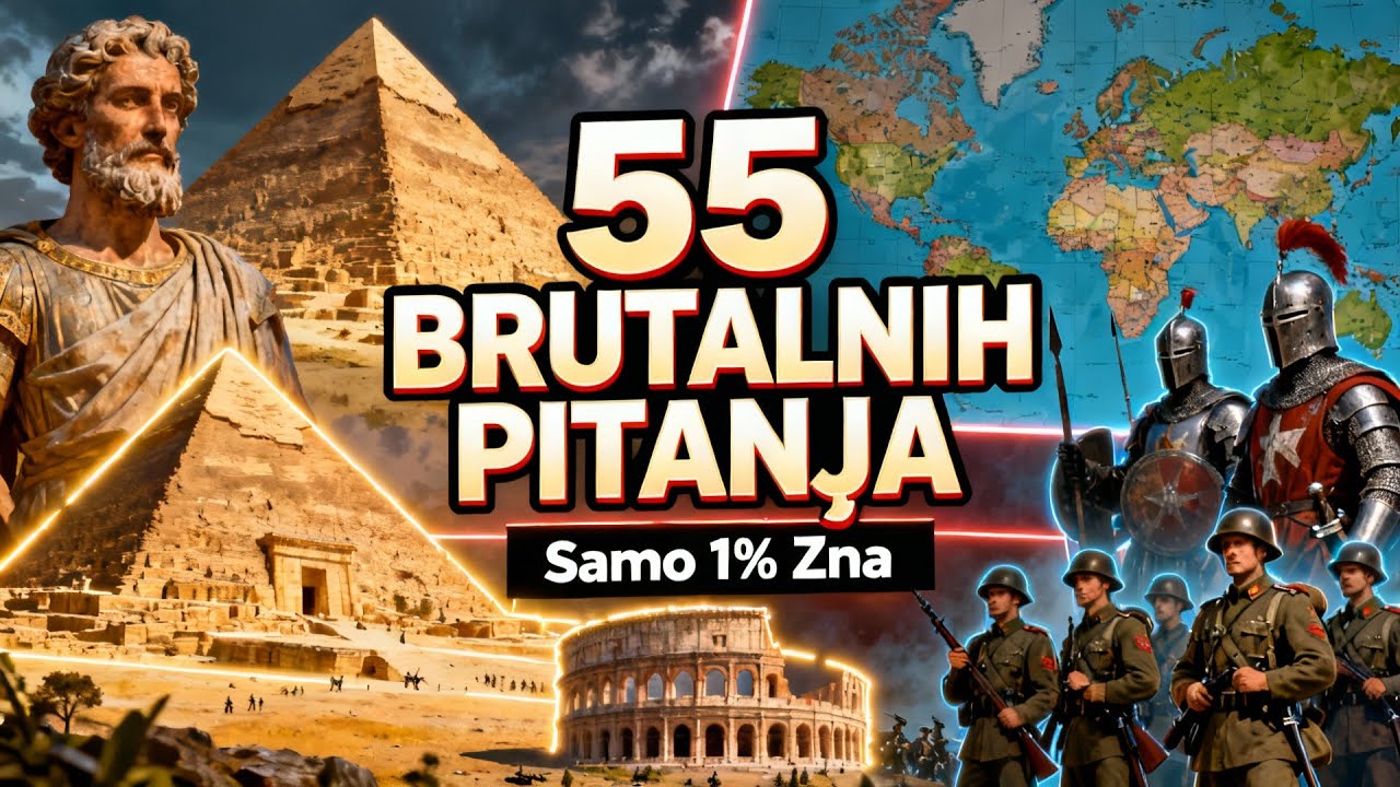 „Kviz Iz Svetske Istorije – 55 Brutalnih Pitanja Koja Samo 1% Ljudi Zna!“