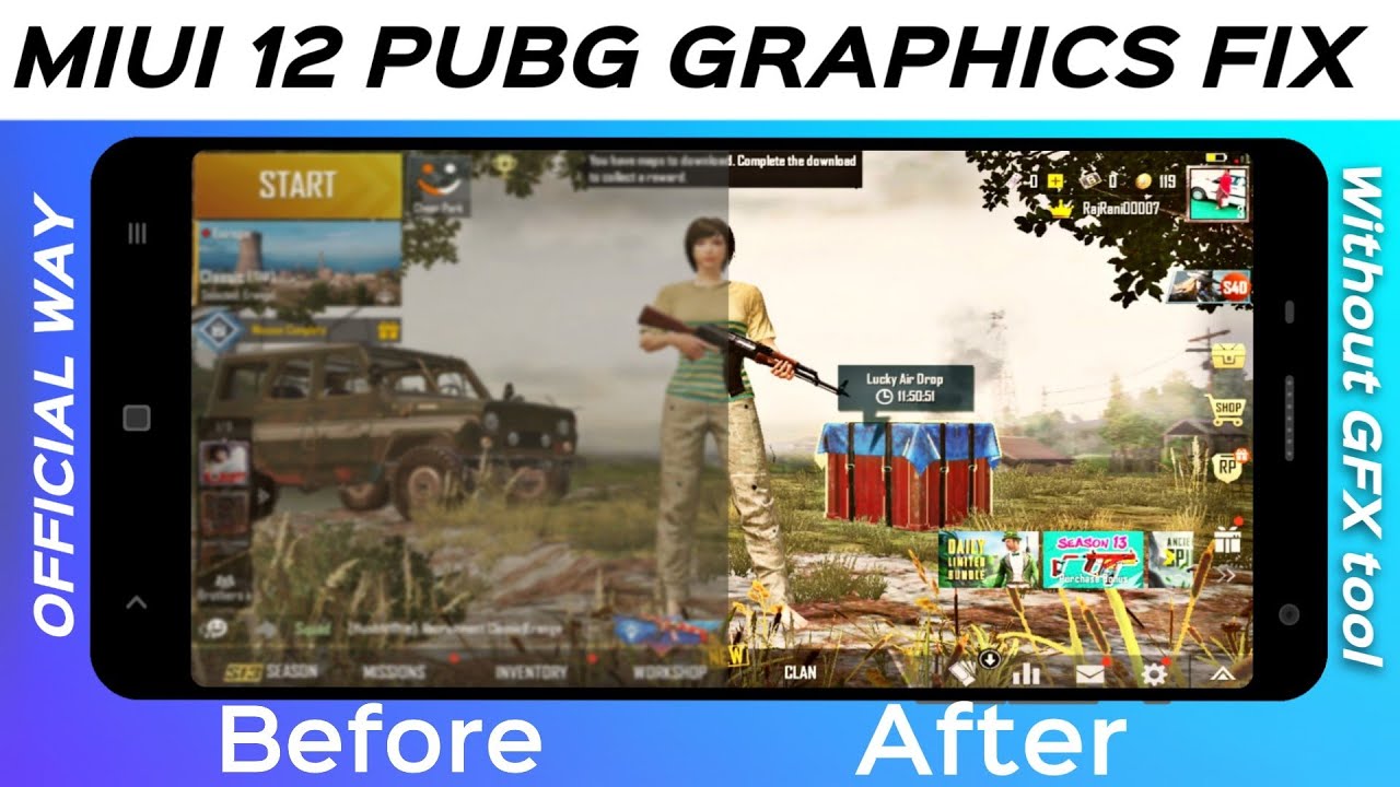 PUBG Mobile MIUI 12 Graphics Fix | Official Way to Fix PUBG Graphics on Any MIUI without GFX Tool