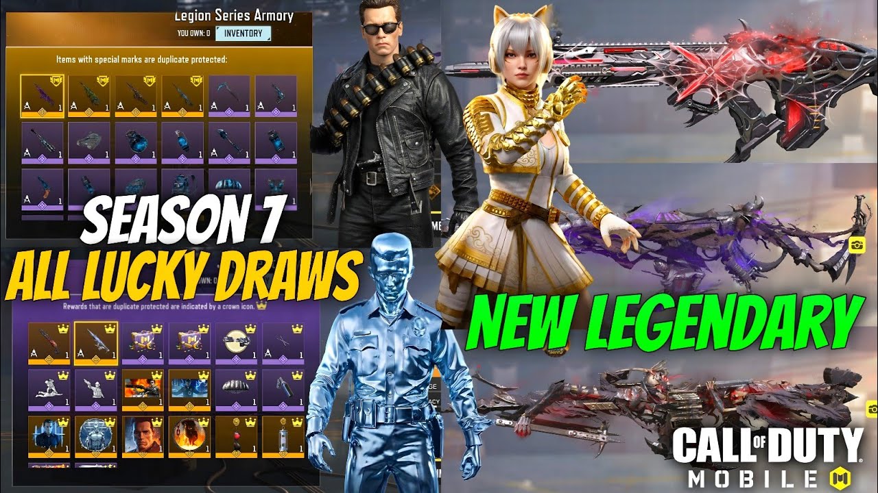 Season 7 All New Upcoming Lucky Draws 2026 | Terminator Collab & Armory Series Draw!, CODM S7 Leaks 