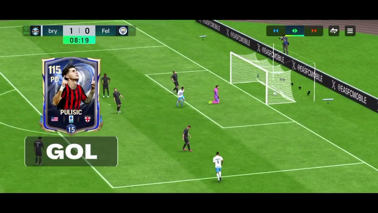 Jogando FC mobile 