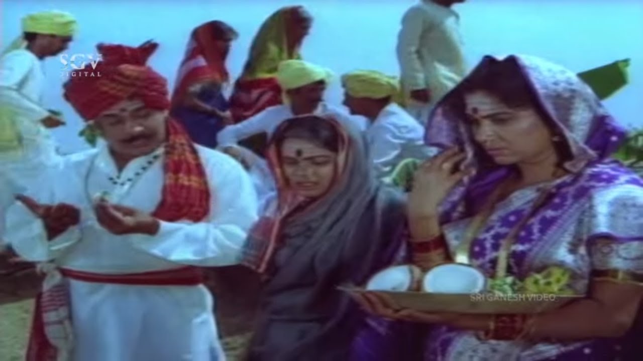 ಸಾವಕಾರ್ತಿ ಜೊತೆ ಒಂದು ರಾತ್ರಿ ಕಳೆಯಲು ಉಮಾಶ್ರೀ ಸಹಾಯ ಕೇಳಿದ ರಾಮಕೃಷ್ಣ - Sangya balya kannada movie part-4
