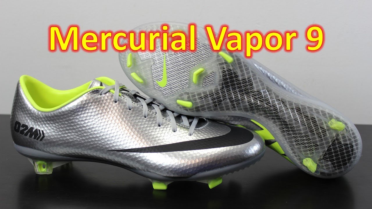Nike Mercurial Vapor 9 02M Metallic Silver/Black/Volt - Unboxing + On Feet